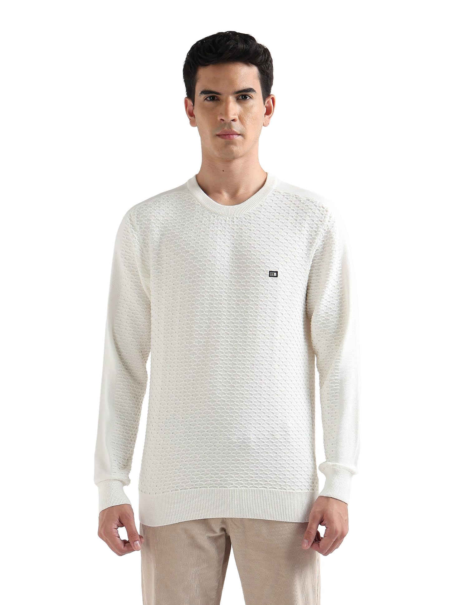 arrow sports Arrow Sport Men's Textured Regular fit Sweater-picture-43