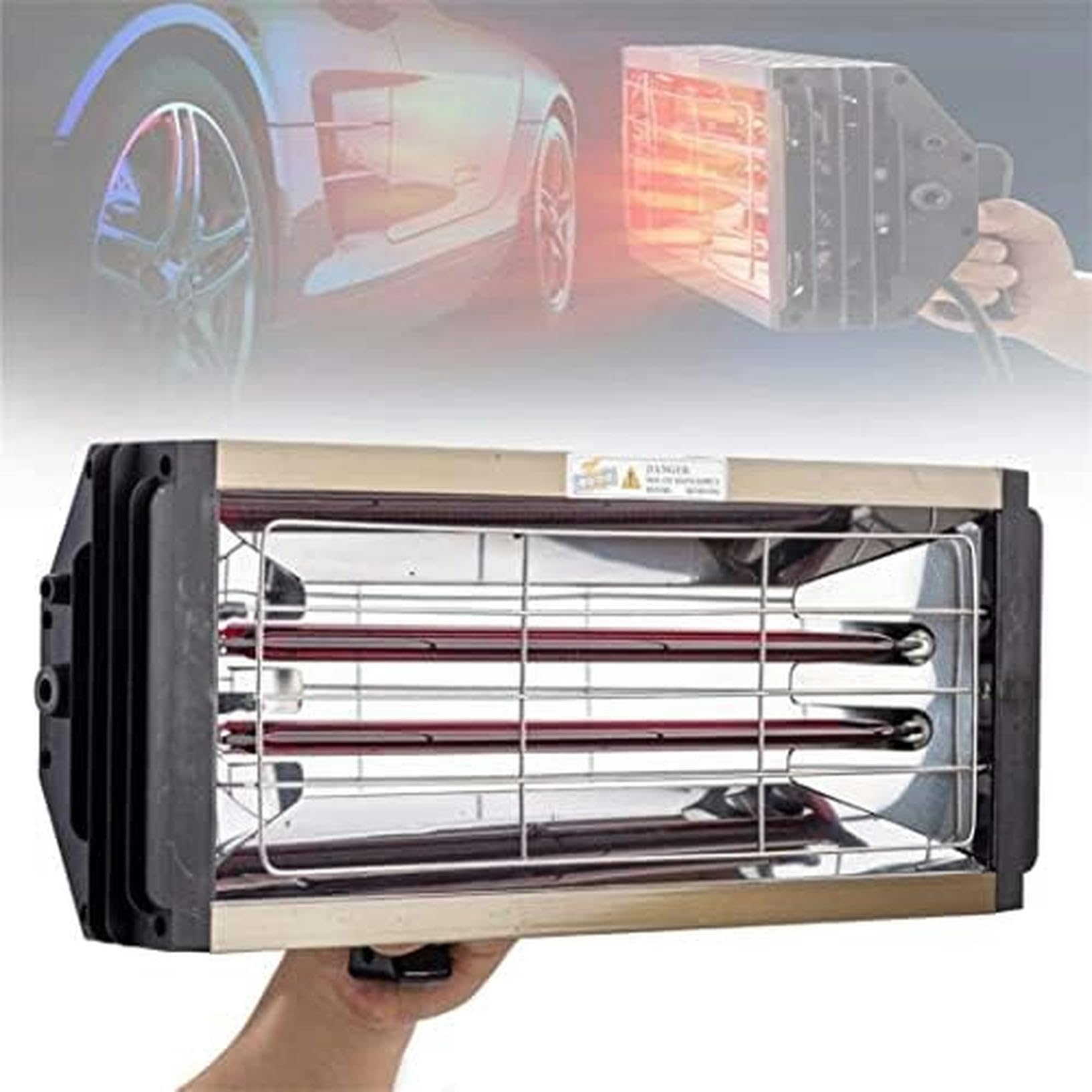 Réparation de carrosserie de voiture efficace grâce au sèche-peinture infrarouge