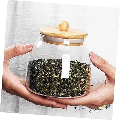 Miniatura 2 de Abaodam Tarro de caramelo de vidrio para alimentos de Fu c k s to Give Tarro de almacenamiento de granos, frutos secos, recipiente de arroz,