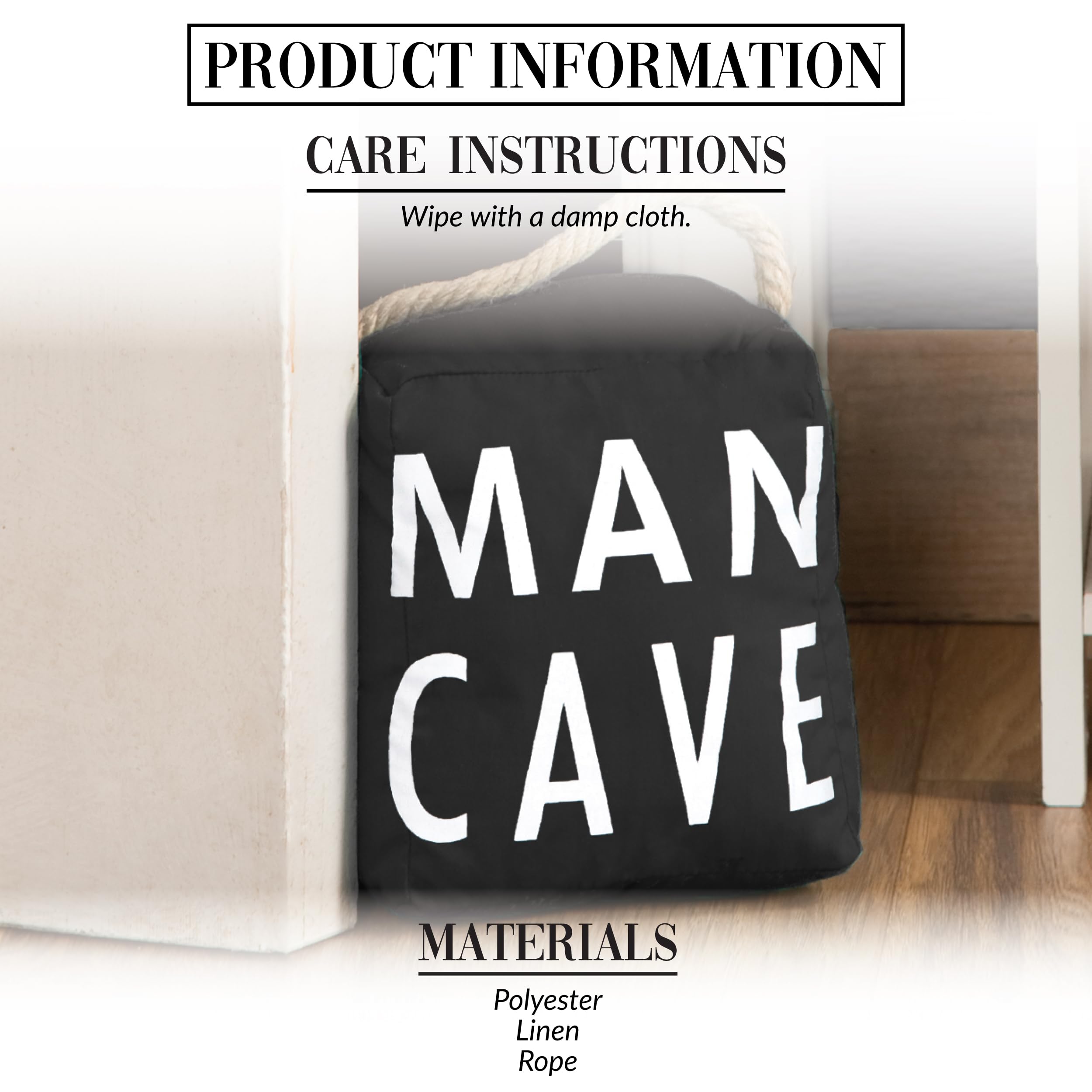 Pawilon - dekoracja otwartych drzwi 12,7 x 15 cm granatowy ogranicznik do drzwi "Man Cave"