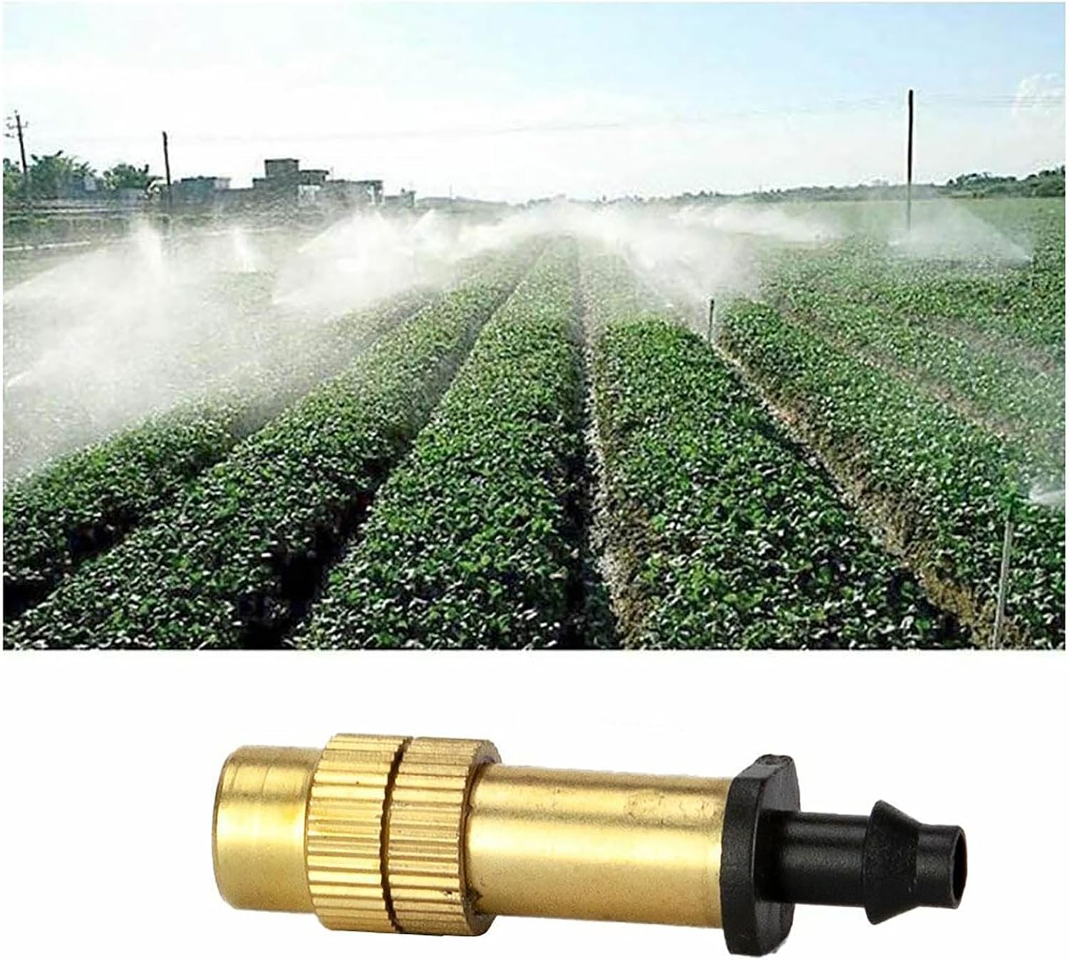 Garden Patio Misting System Misting Nozzles 10Pcs, Misters Outdoor Cooling System, Mist Replacement Head