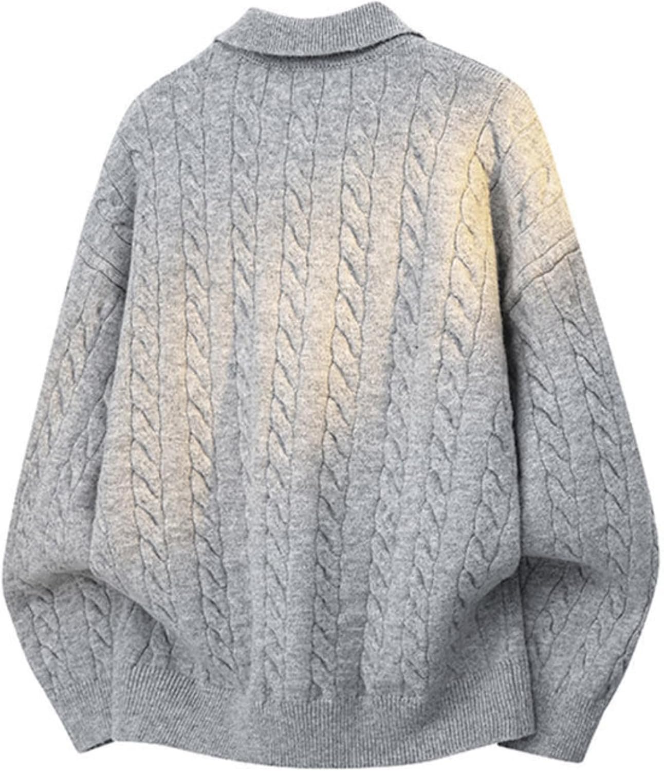 Vamtac Sweaters for Men Loose Cable Knit Sweater Casual Soft Pullover Knitted Tops Long Sleeve Winter Y2k Outfits - Image 7