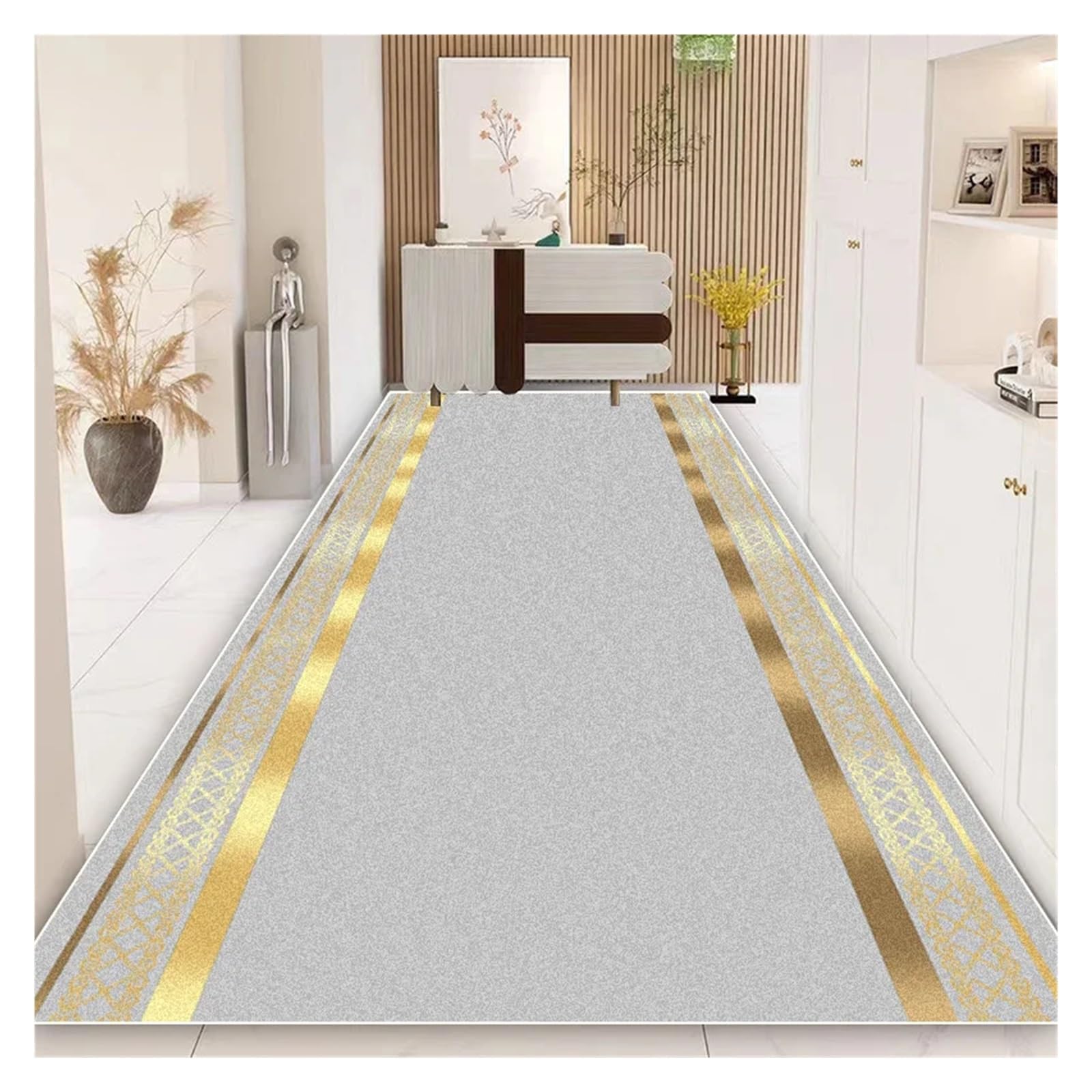 Tapis d'escalier antidérapant lavable grand format 120x300cm