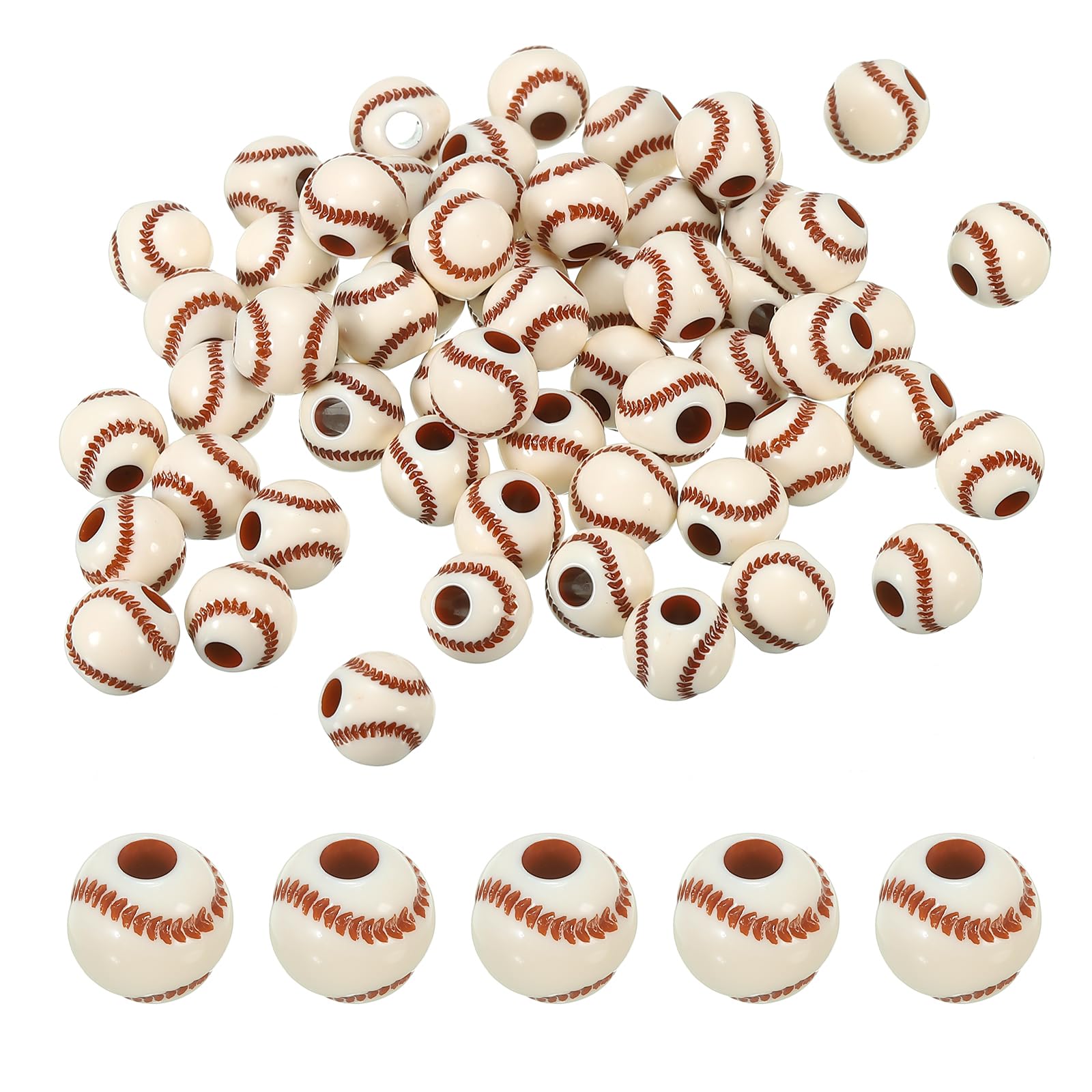PATIKIL 12mm Sports Ball Beads