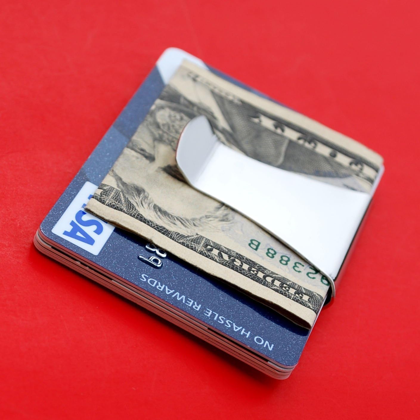 US 1959 Franklin Half Dollar Stainless Steel Large Money Clip NEW - Wide Design