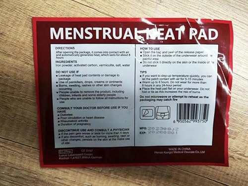 Miniatura 2 de Almohadilla térmica menstrual portátil, parches de calor desechables para aliviar el dolor de calambres, envoltura de terapia de compresión cálida,