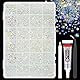qiipii Transparent AB Resin Rhinestones w B7000 Jewelry Glue for Bedazzling Crafting 2mm-6mm Clear AB Flatback Jelly Stones Diamonds Gems Charms for Nails Face Eyes Makeup Tumblers Bottles DIY Crafts Product Image 1
