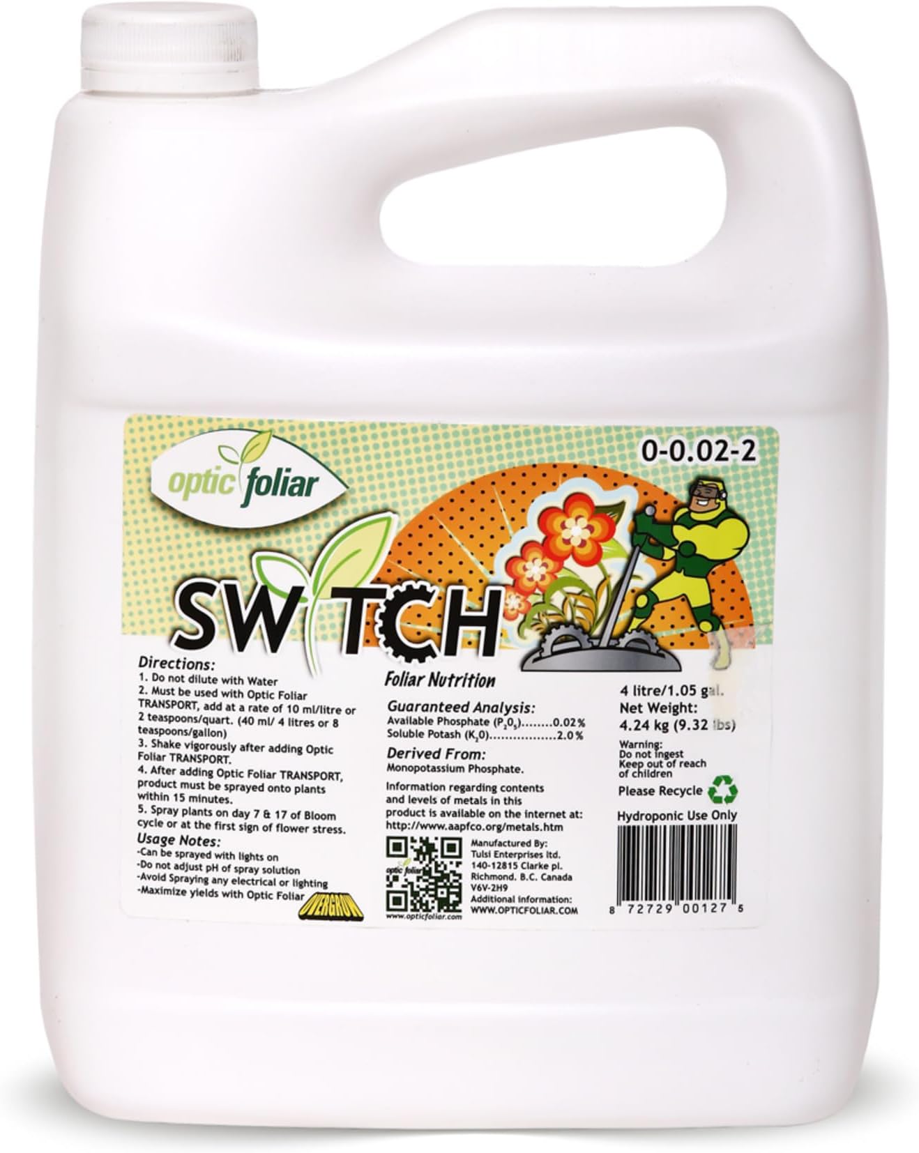 Switch 4 Liters / 1.05 Gallon