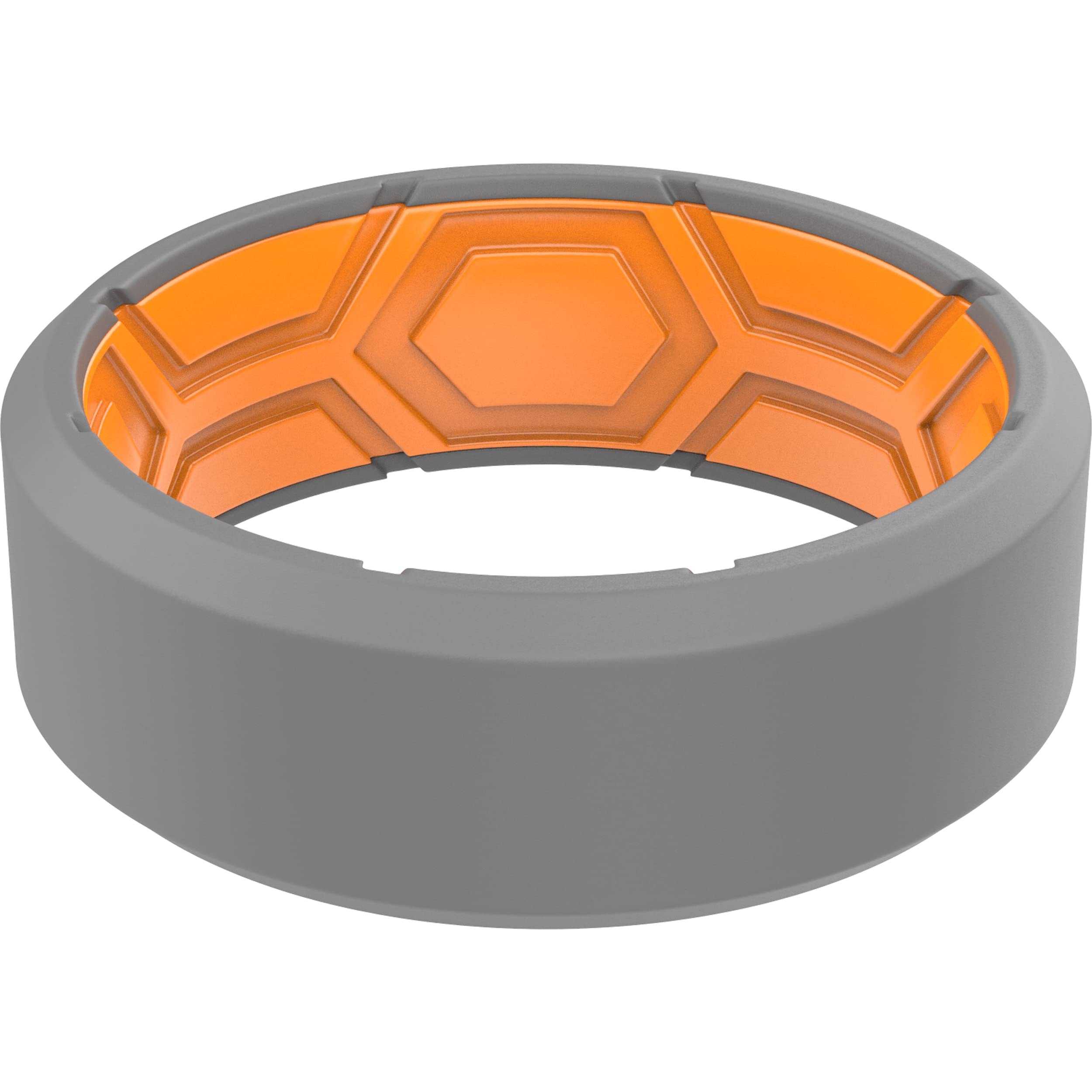 ThunderFitMen Breathable Air Grooves Silicone Wedding Ring Wedding Bands - 7 Rings / 4 Rings / 1 Ring