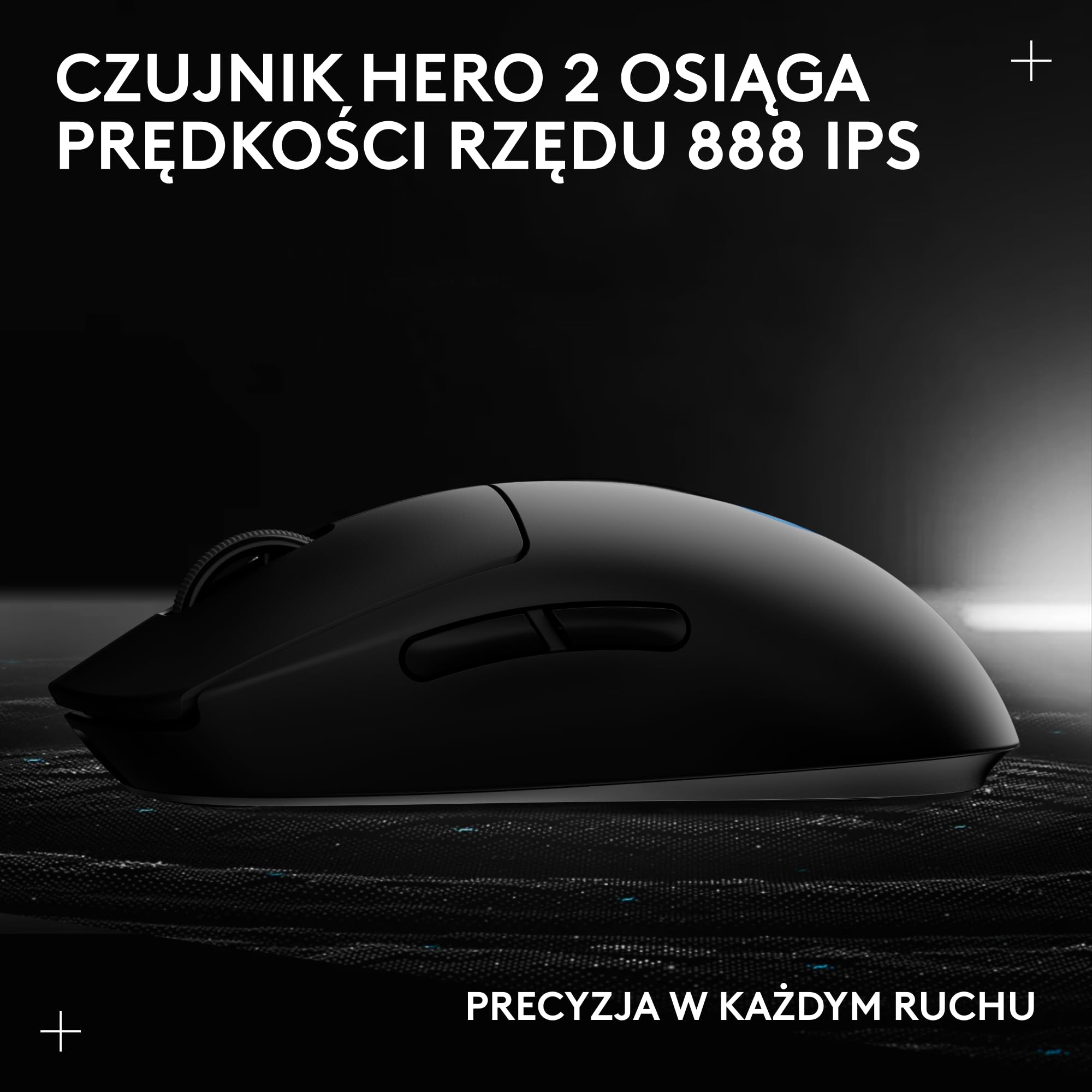 Bezprzewodowa mysz do gier PRO 2 LIGHTSPEED, do 4 konfigurowalnych i przełączanych magnetycznych przycisków bocznych, ładowanie przez USB-C, czujnik 32k DPI do komputerów PC/Mac