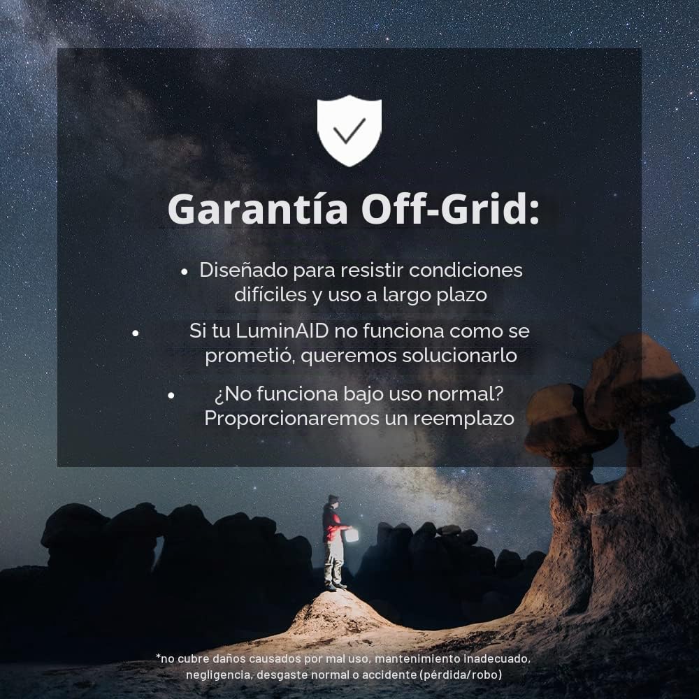 Linternas inflables solares de LuminAID | Ideal para acampar, kits de emergencia y viajes | Blanco, alimentado por energía solar o USB