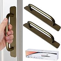 Vista 15 de Manijas autoadhesivas para cajones de gabinetes, manijas de puerta adhesivas de acero inoxidable de 5 pulgadas, diseño sin perforaciones, manija