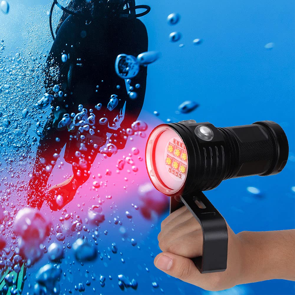 Lampa do nurkowania LED IP68, super jasna latarka do sportów wodnych na świeżym powietrzu (B24)