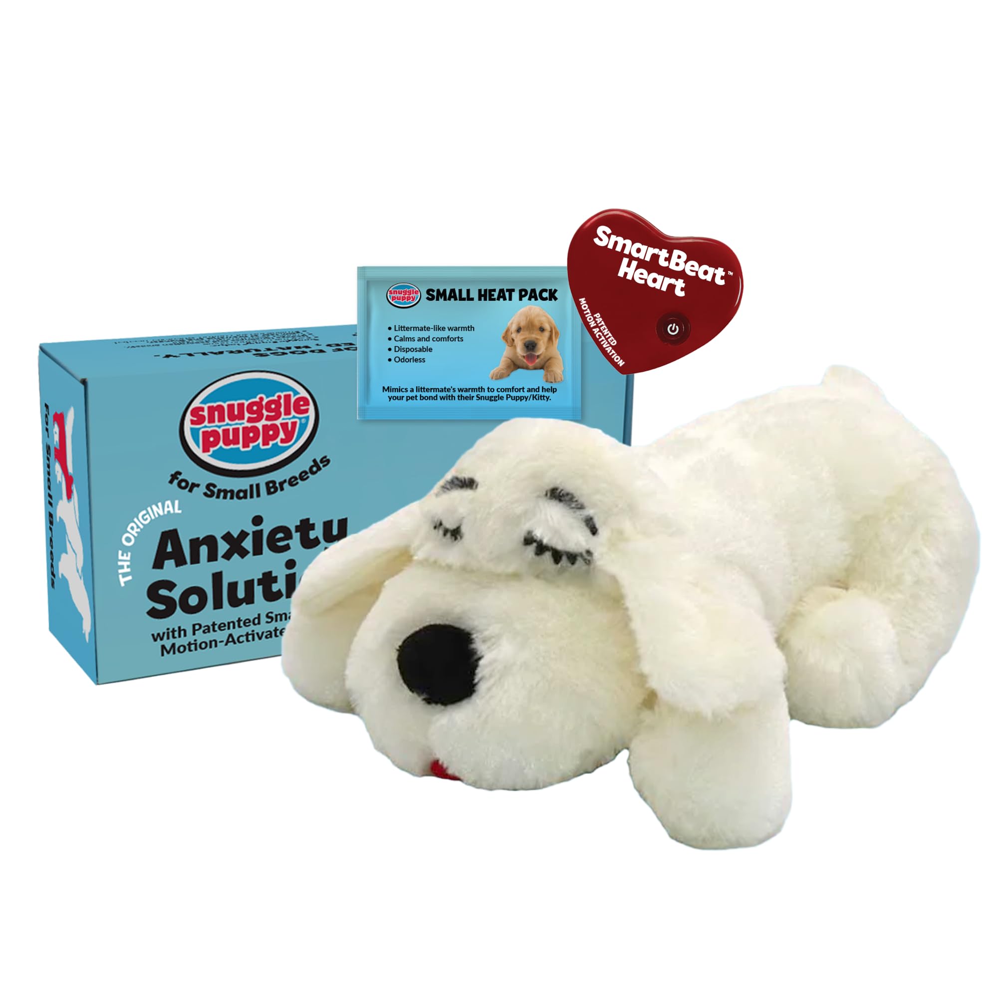 Snuggle Puppy Junior Heartbeat Puppy Toy - Heartbeat Puppy for Dogs - Pet Anxiety Relief and Calming Aid - Comfort Dog Toy - Behavioral Training and