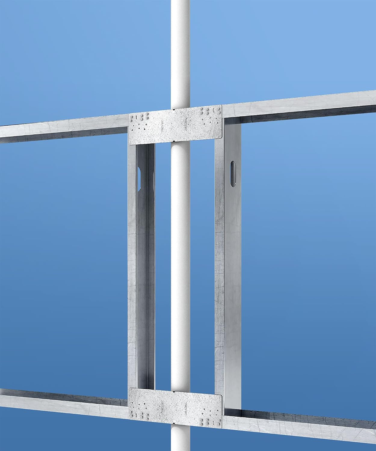 Simpson Strong Tie PSPN516Z ZMAX Galvanized 16-Gauge 5 in. x 16-5/16 in. Protecting Shield Plate Nail Stopper 10-per Box