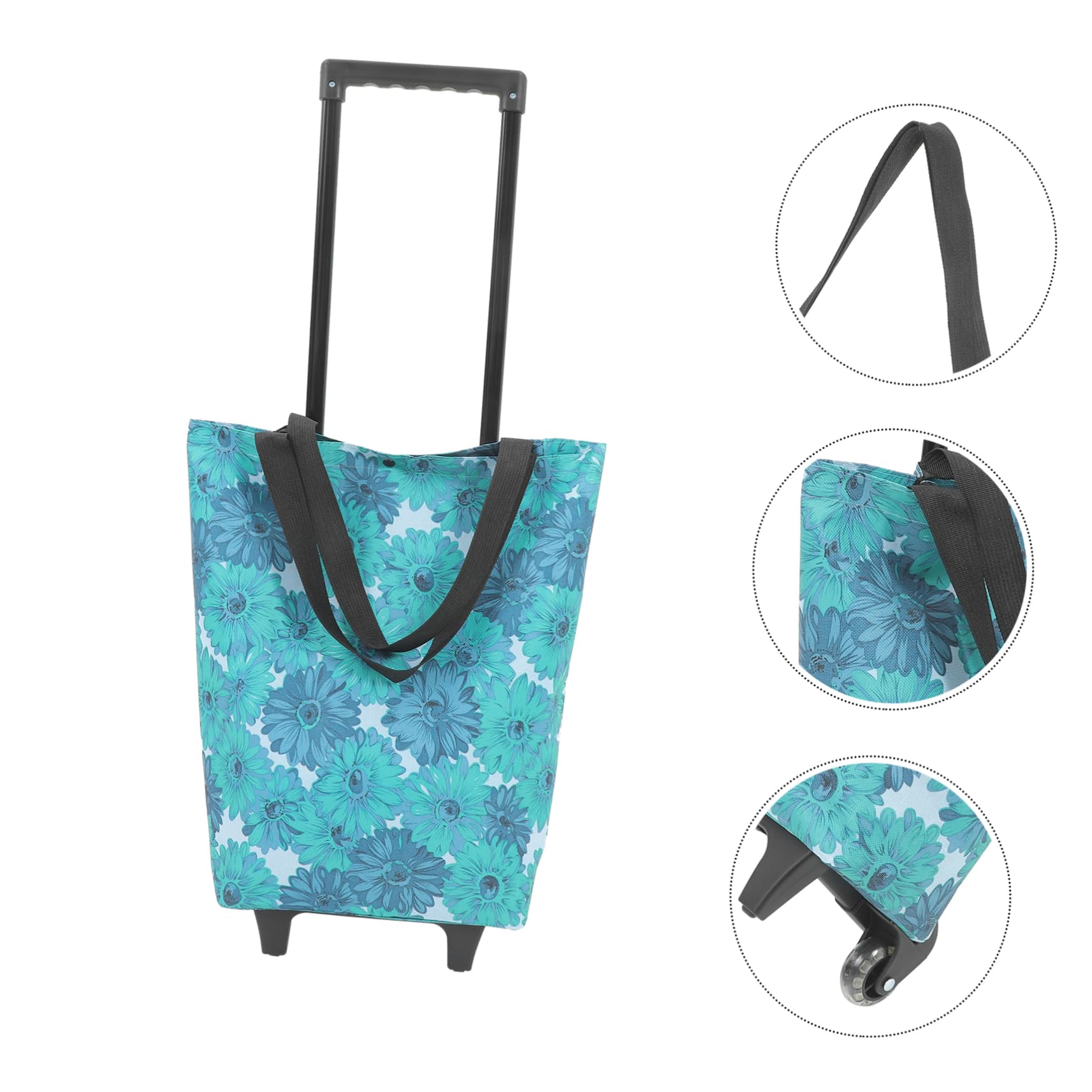 Mobestech Borsa Della Spesa Carrello Della Spesa Con Ruote Pieghevole Portatile Con Ruote