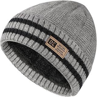 TAGVO Gorro Beanie de lã para homem e mulher, gorro de malha elástico estilo Beanie Hat inverno, gorro térmico para unissexo adulto gorro ao ar livre para esqui correr ciclismo caminhadas