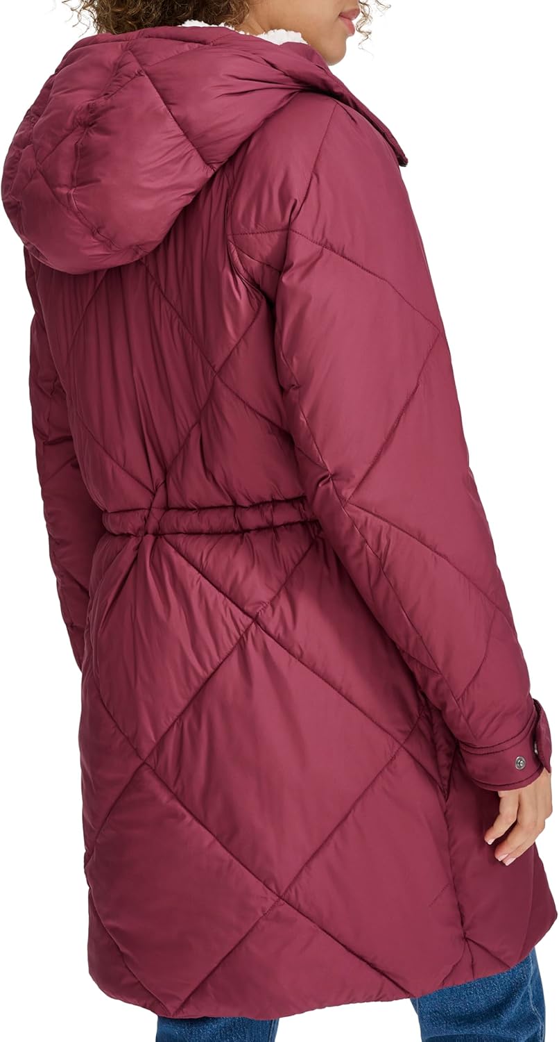 Levi's Women's Soft Sherpa Lined Diamond Quilted Long Parka Jacket (Standard & Plus Sizes) - Image 7