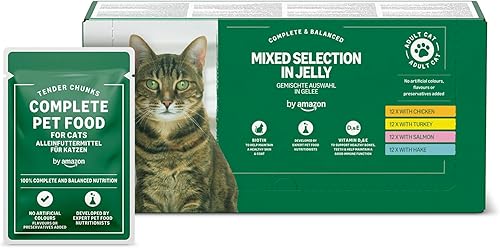 by Amazon Nourriture complète sans céréales pour Chats Adultes 