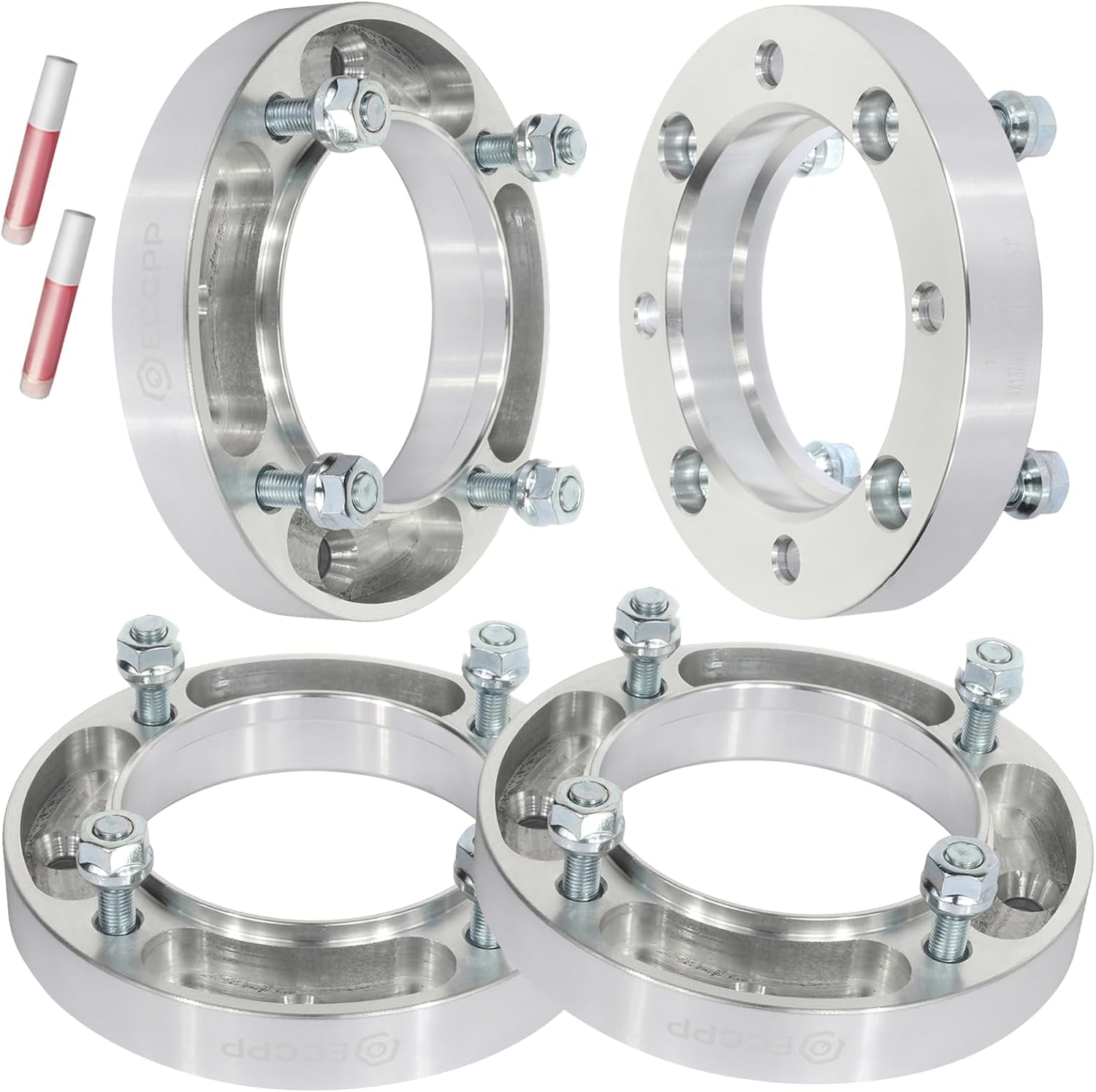 ECCPP 4lug Wheel Spacers for Can-Am Outlander 4x137 Hubcentric Wheel Spacers 1inch 04-06 for KVF700 Prairie 4x4 13 for Maverick X rs 1000R-4PCS