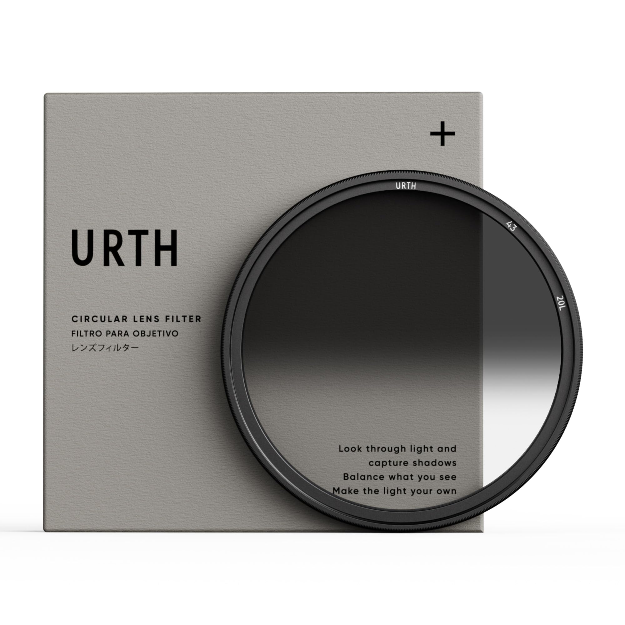 Urth Light 43Mm Hard Graduated Nd8 Lens Filter (Plus+)