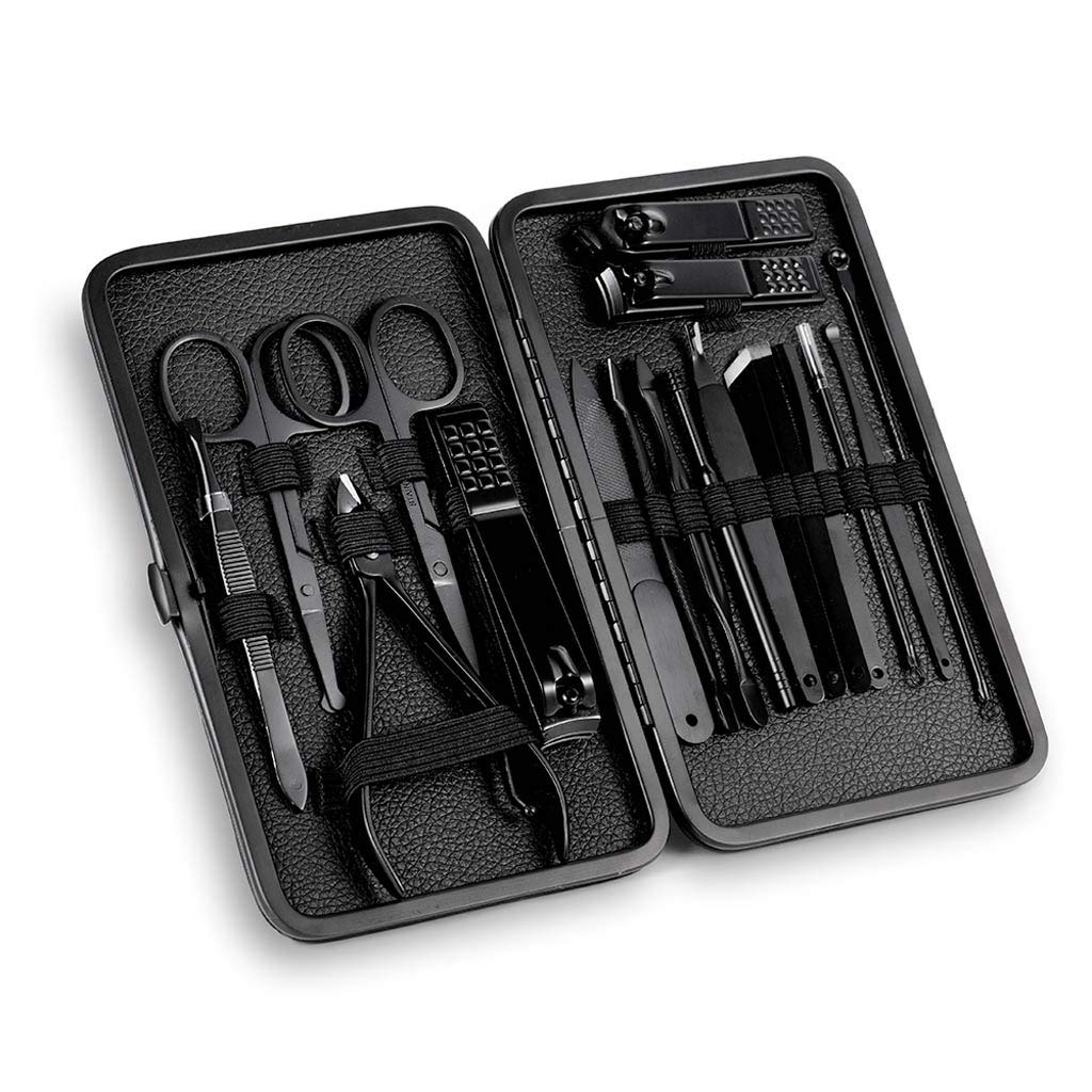 18 pcs Manicure Cutters Nail Clipper Set Household Stainless Steel Ear Spoon Nail Clippers Pedicure Nail Scissors Tool
