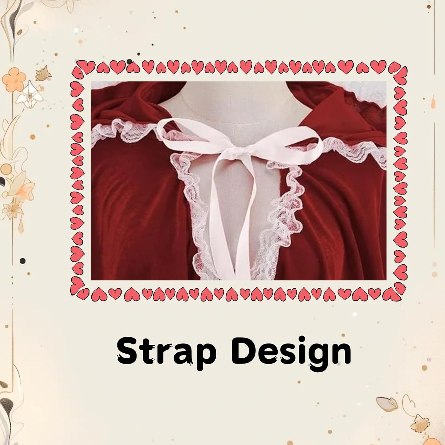 Colorful House Velvet Red Riding Hooded Velvet Cloak Halloween Christmas Cosplay Party Fancy Cape - Image 2