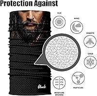 Vista 192 de Obacle - Tapabocas con cuello polar y de estilo de pañuelo contra el polvo y el sol para hombre y mujer