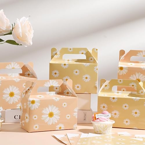 Miniatura 6 de 12 cajas de regalo de flores de margarita, suministros de fiesta, flores de margaritas hippie, regalos de fiesta de verano, cajas de regalo para