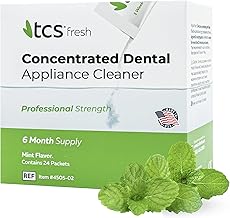 TCS Concentrated Cleaner ~ 6 Months Supply for Flexible Dentures, Retainers and Dental Appliances
