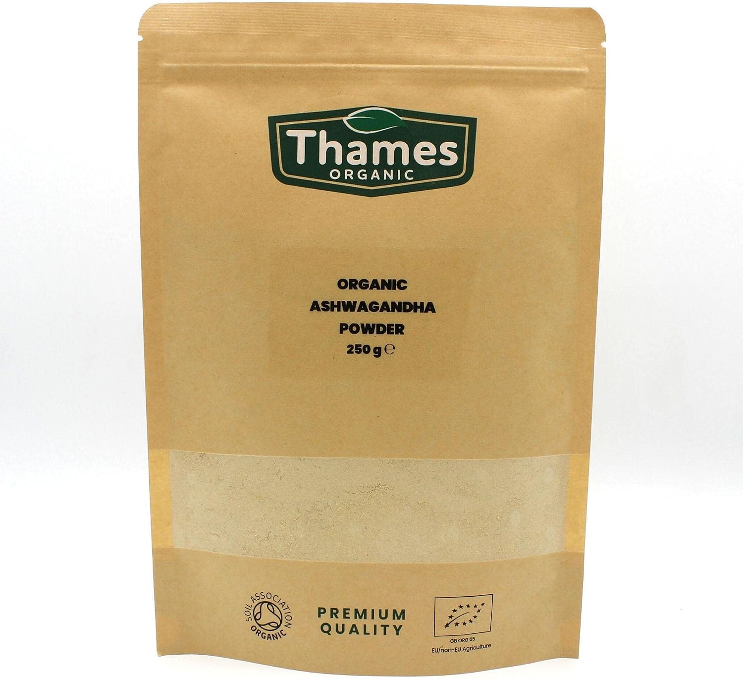 Organic Ashwagandha Powder, Pure Root Powder, Raw, Vegan, Non-GMO, No Additives or Preservatives, Promotes Relaxation