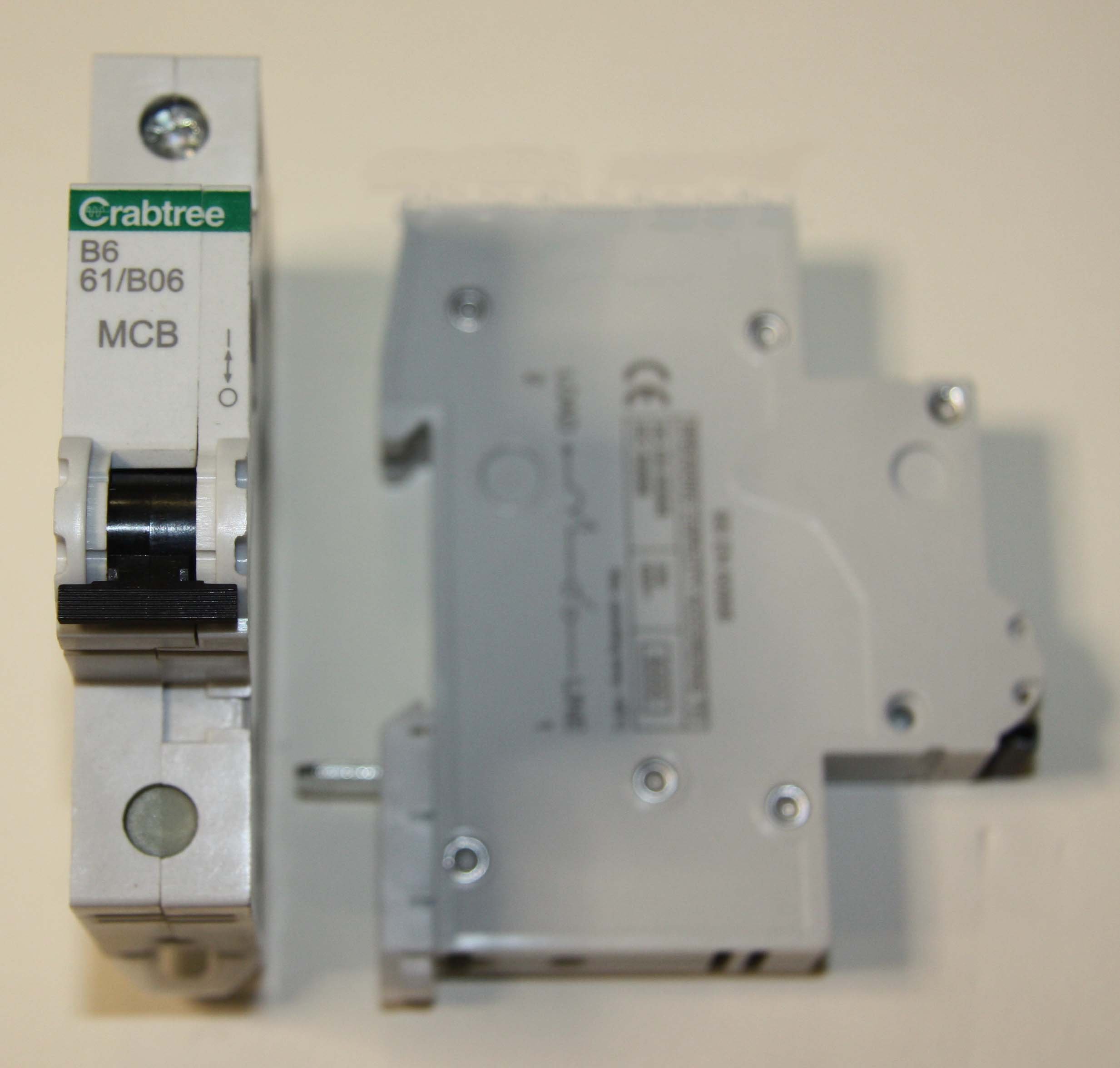 61/B06 6AMP SINGLE POLE TYPE B MCB