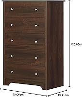 Vista 17 de South Shore Vito Collection - Tocador doble de 5 cajones.