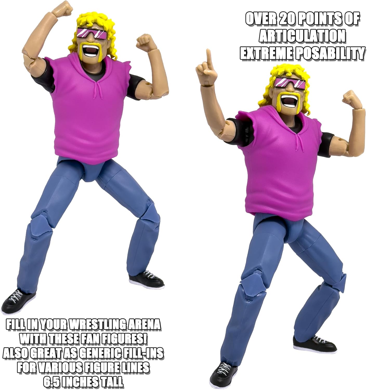 Ultimate Wrestling Crowd Fan Figures: Brad