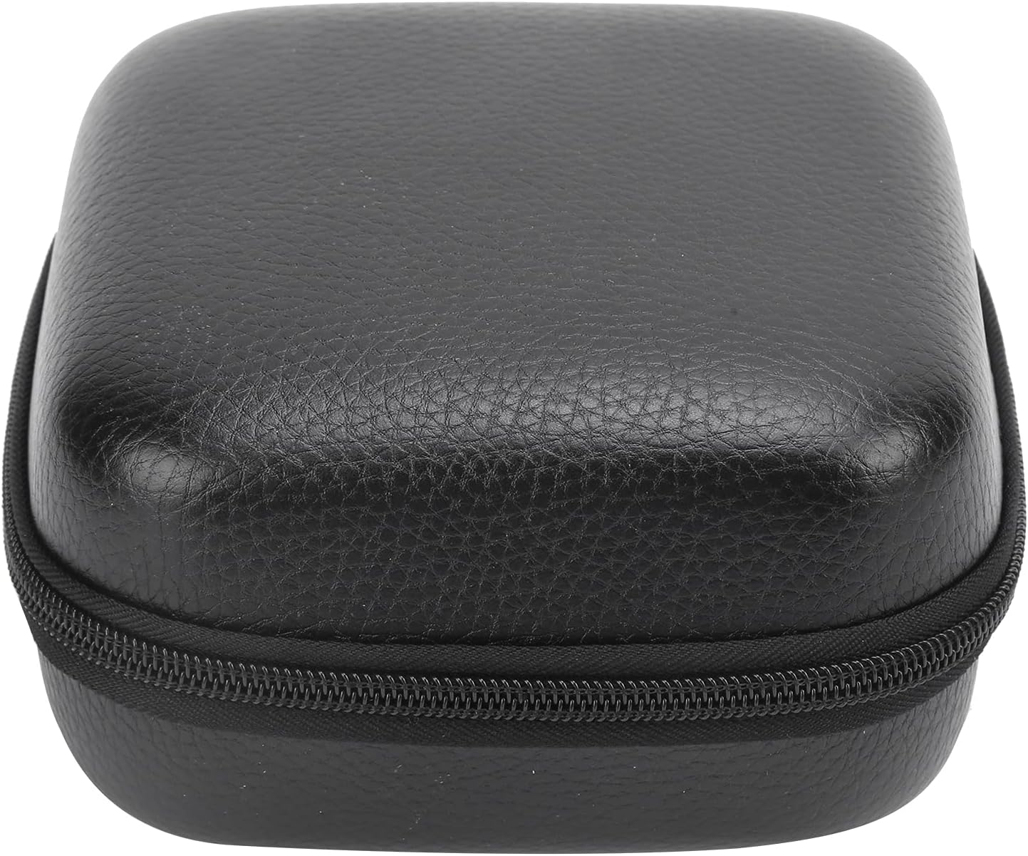 Small PU Leather Fishing Reel Case Black Protective Storage Box For Fly And Baitcasting Reel