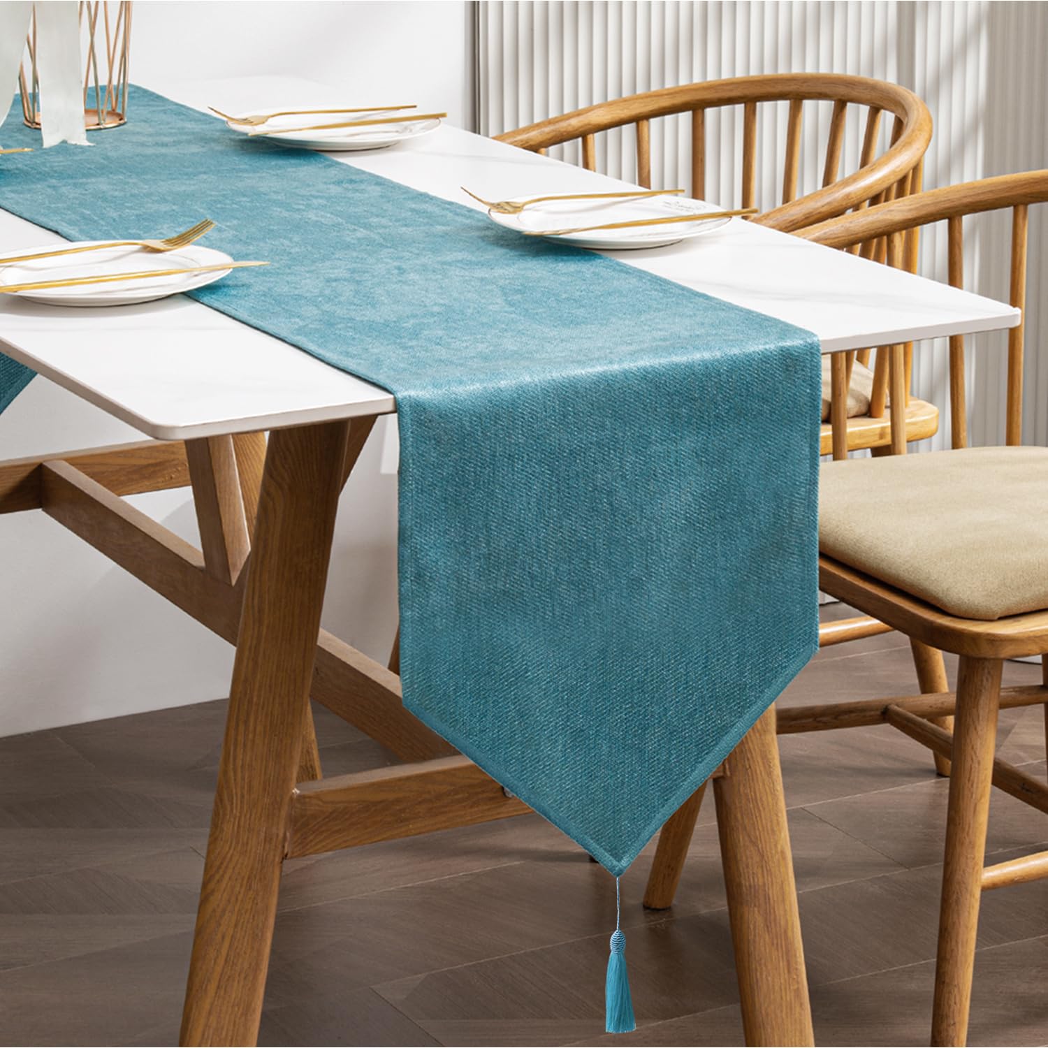 BALCONY & FALCON Table Runner for Dining Room Washable Table Runners for Kitchen Party Holiday — view 24