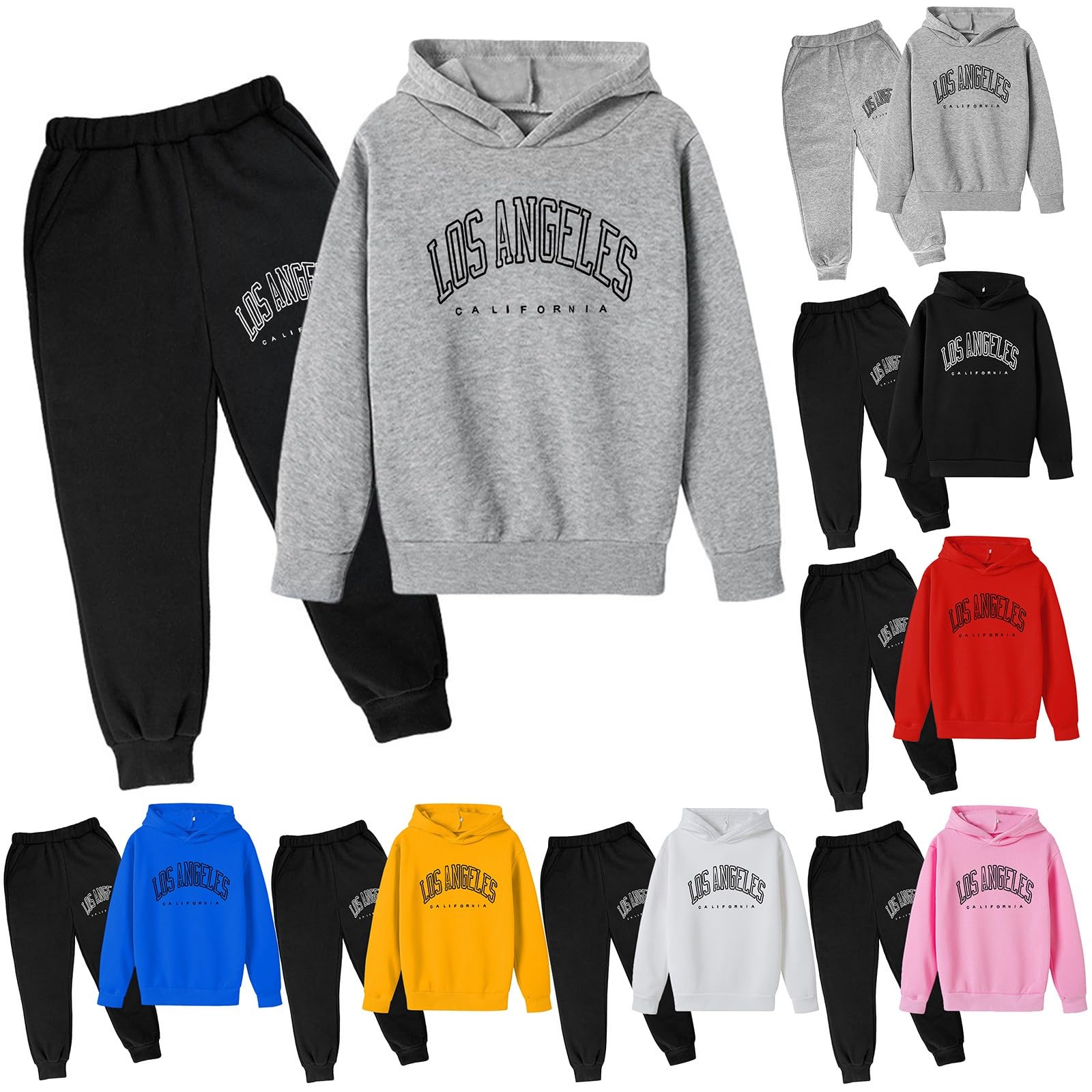 Jungen Hoodie Trainingsanzug Sweatshirt Top und Jogging Hose Kleidungsset