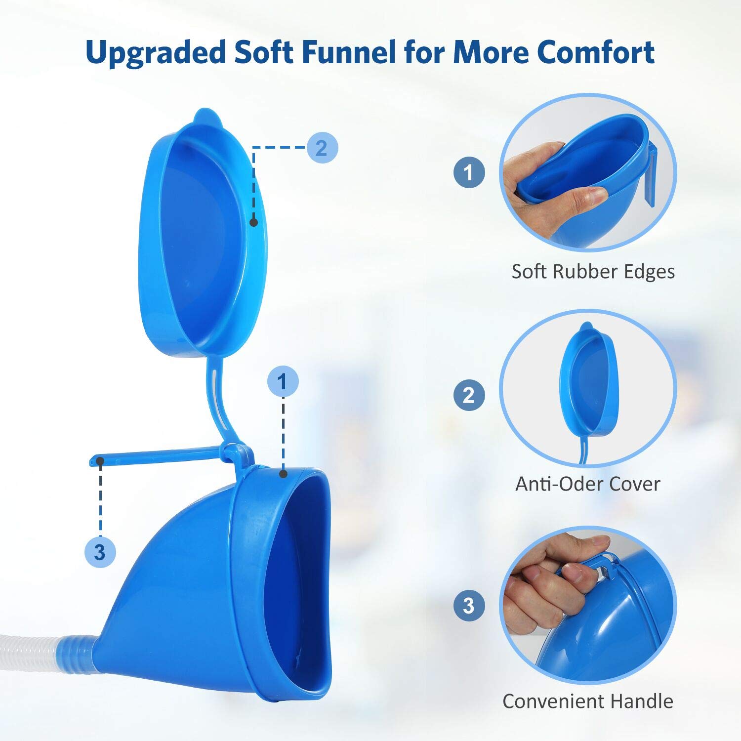 Buy ONEDONE Portable Urinal for Men Women 2000ML Female Urinal 2 in 1