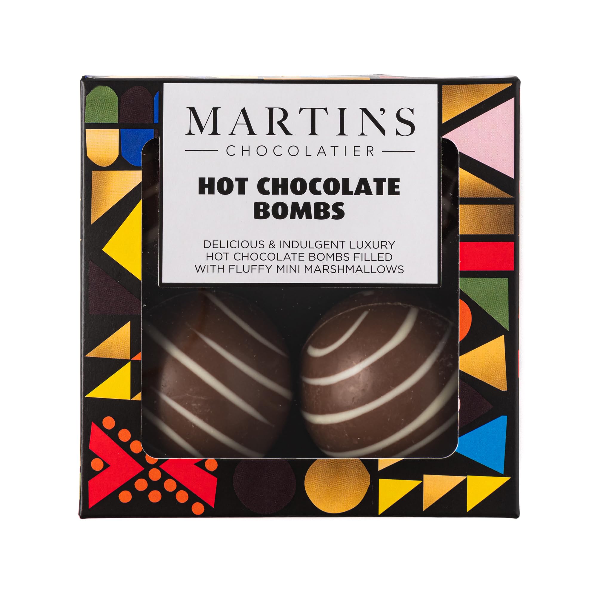 Martin’s ChocolatierHot Chocolate Bombs (2 Boxes of 4) | Hot Chocolate Ball with Marshmallows | Chocolate Gift