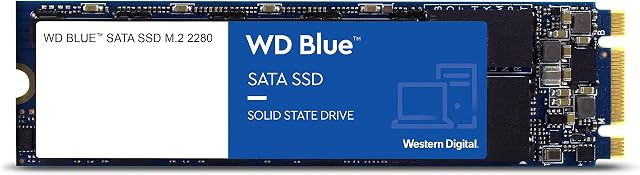 WD Blue 3D NAND Internal SSD M.2 SATA - 1 TB, Blue - High Performance