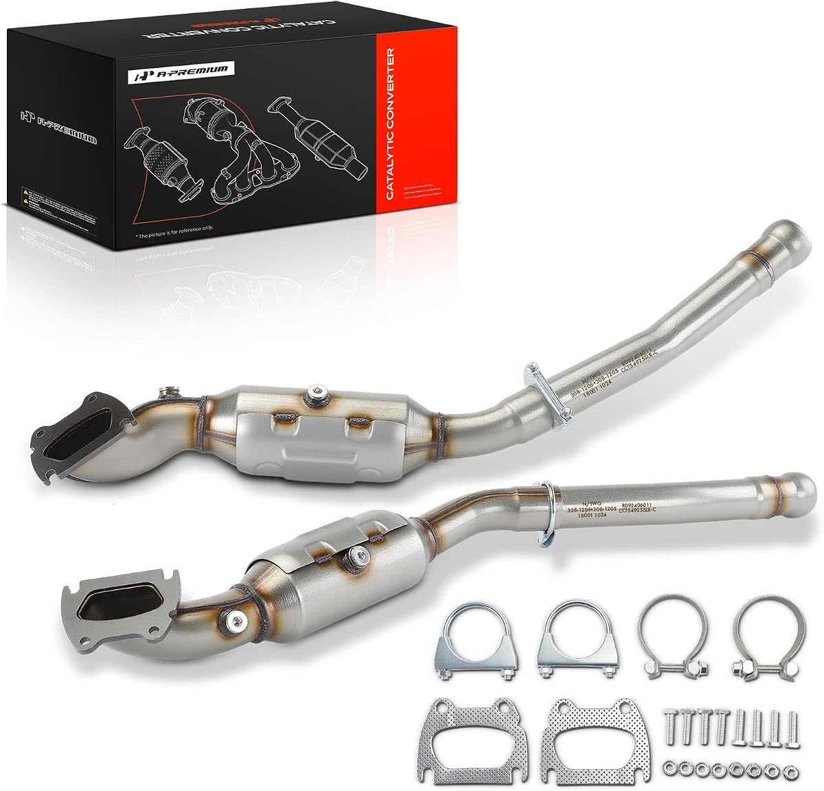 A-Premium 2 PCS Left and Right Catalytic Converter Kit, E.P.A Compliant | Compatible with Jeep Grand Cherokee & Dodge Durango, 2013-2019, 3.6L, Replaces 68037894AE, 68036556AE