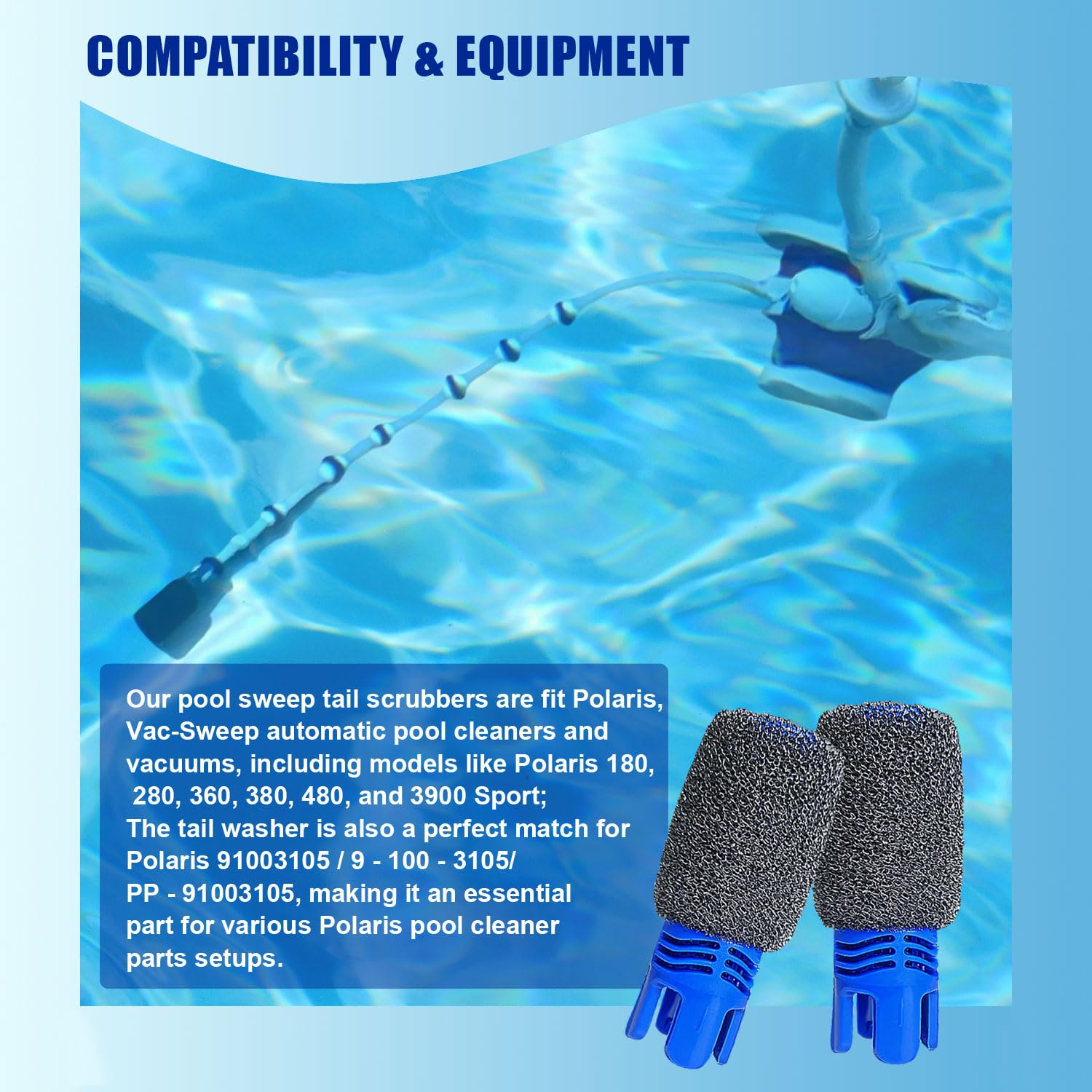 Kit de nettoyage de piscine et filtre compatible avec les modèles Polaris 3900, 380, 360, 280, 180