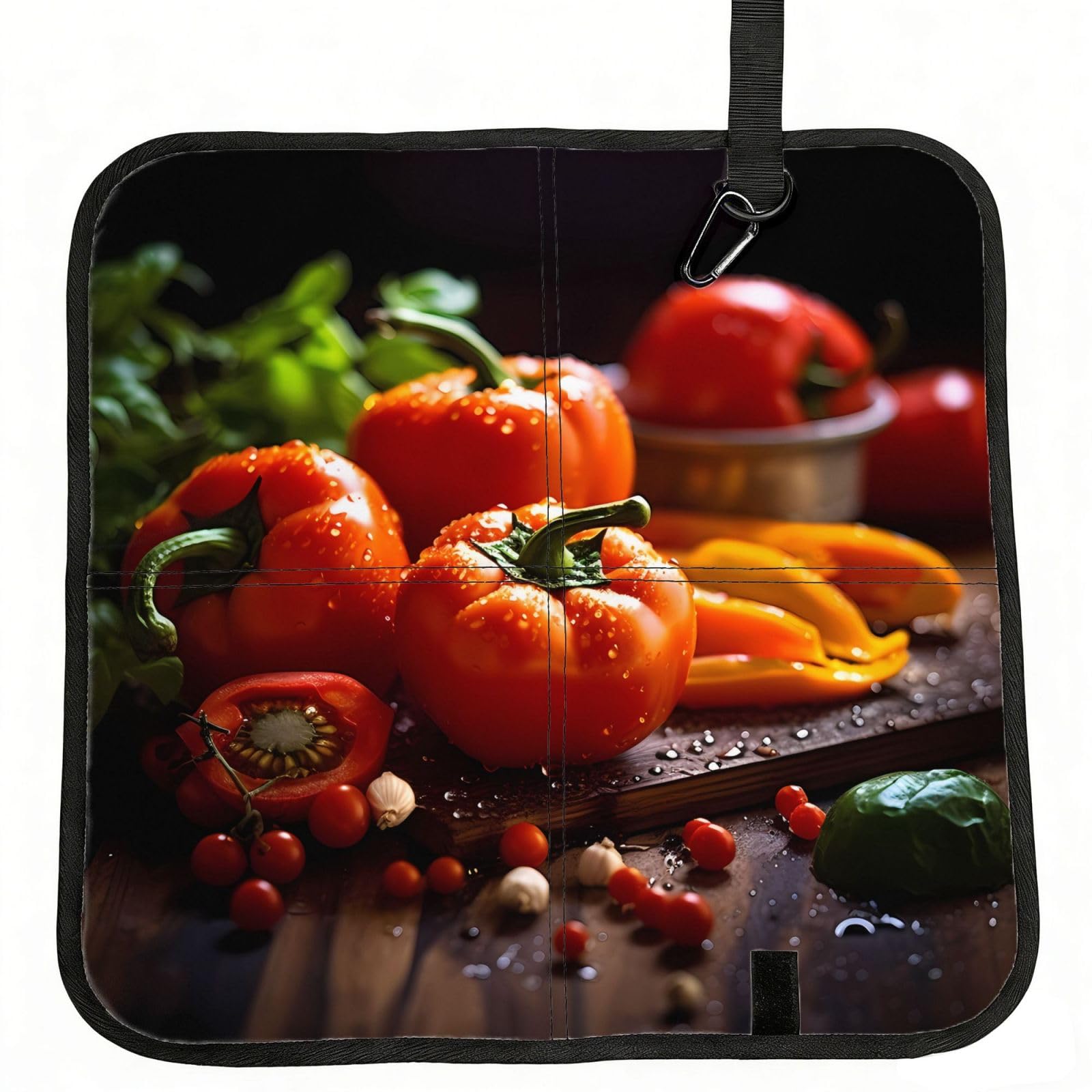 MROWYC vegetable fruit Printed Foldable Seat Cushion - Portable with Carabiner, for Stadium, Camping, Hiking