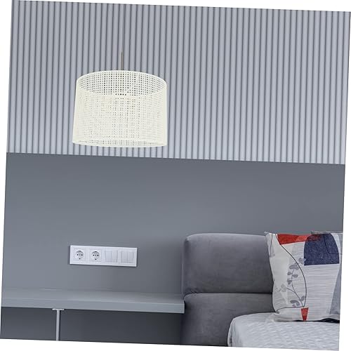 Miniatura 3 de Pantalla tejida de estilo simple de lino para luces de pared de piso de mesa, fácil de instalar y decorativa