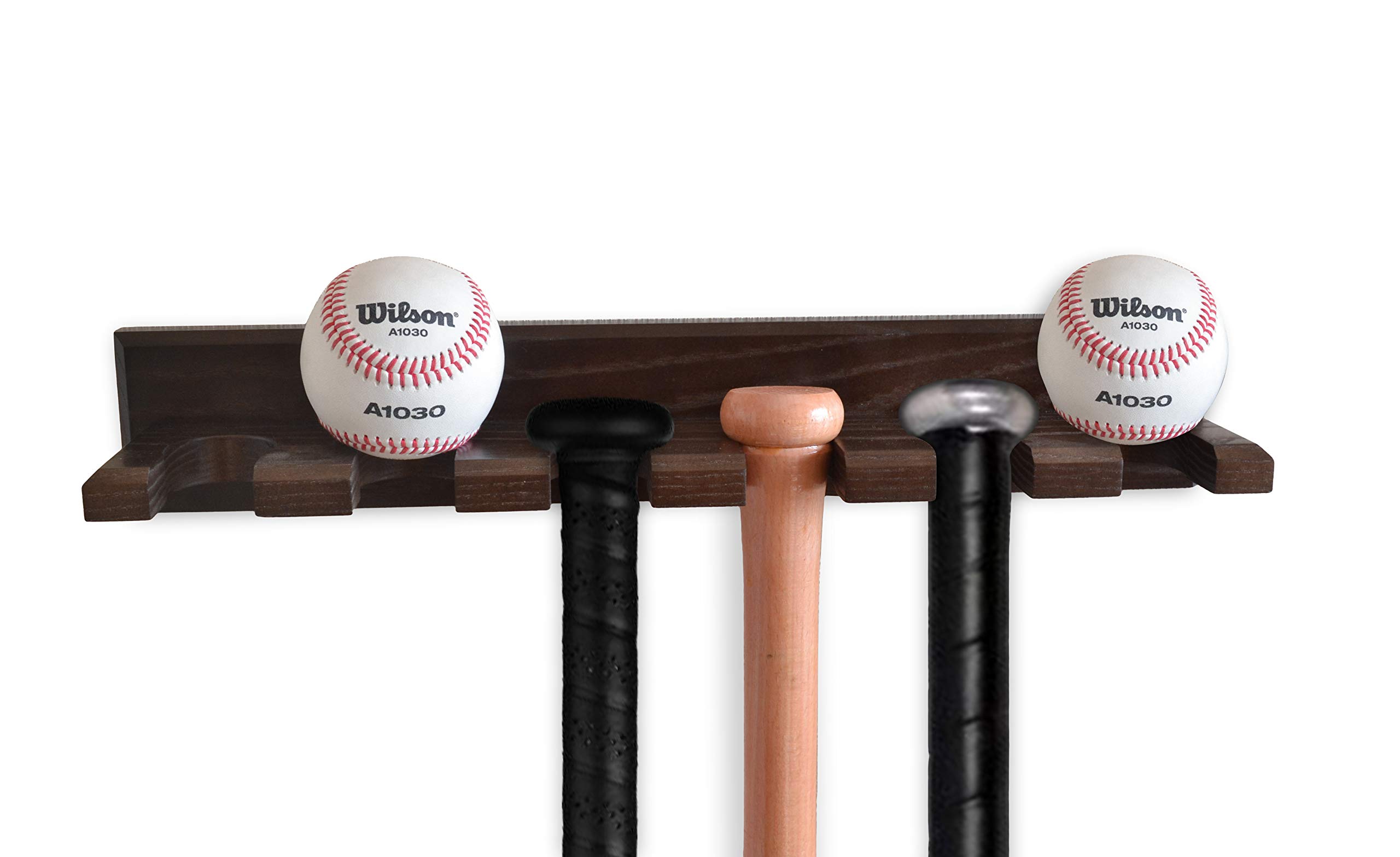 Buy Teslyar Baseball Bat Rack Holder Display Wall Mount Ash Wood