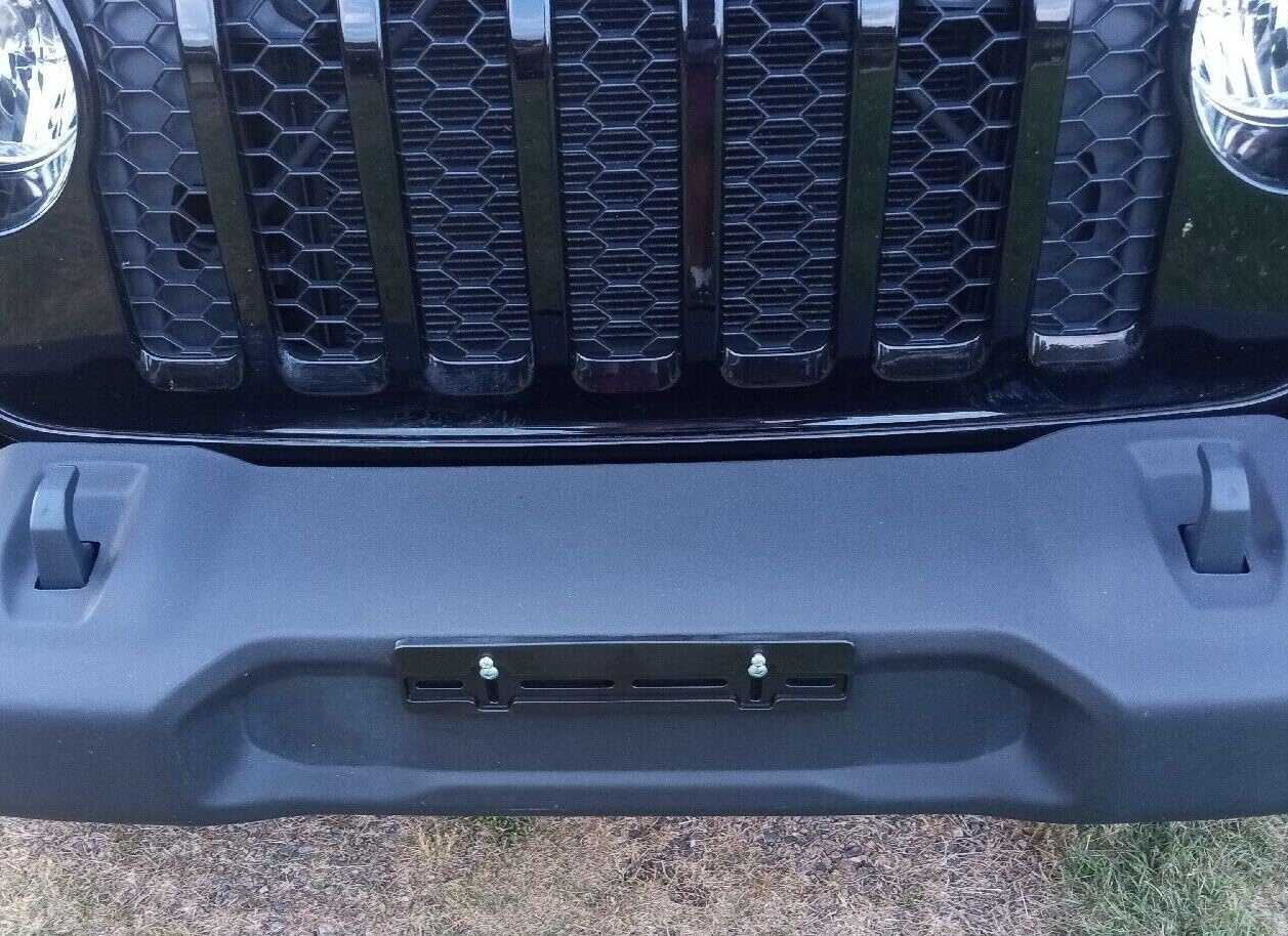 200 Front License Plate Tag Holder Mounting Adapter Bumper Kit Bracket for Jeep (All Models) Quantity Discount (9.45$ to 5.60$)(each with 6 Screws + 2 Built In Nuts)– Premium Car Set Accessories (200)