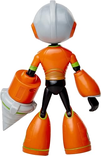 Miniatura 3 de Fully Charged – Figura de acción articulada de lujo Drill Man Schematics con taladro giratorio y accesorio de roca rota! Basado en el nuevo