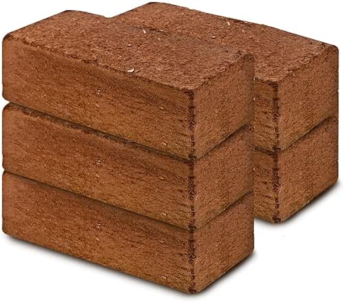Premium Coconut Coir Bricks | 5 Bricks / 650 Grams