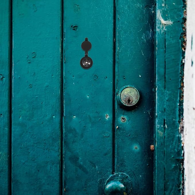 Abaodam Cubierta para Mirilla de Puerta Negra para Privacidad y Protección Interior para Seguridad en el Hogar miniatura 5