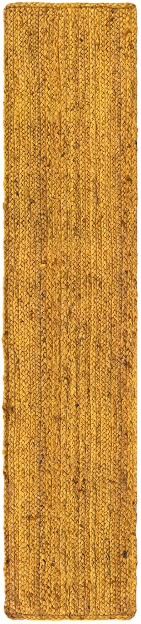 Paquete de 2 alfombras de yute amarillo para camino de mesa, 33 x 91 cm, decoración india tejida a mano, mesa de comedor, cocina, mesa de café, decoración bohemia de granja